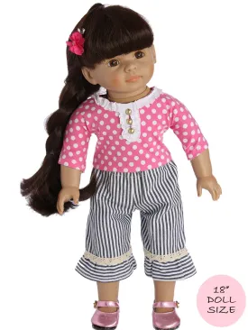 18" doll clothes patterns - KACI PANTS (D1311)