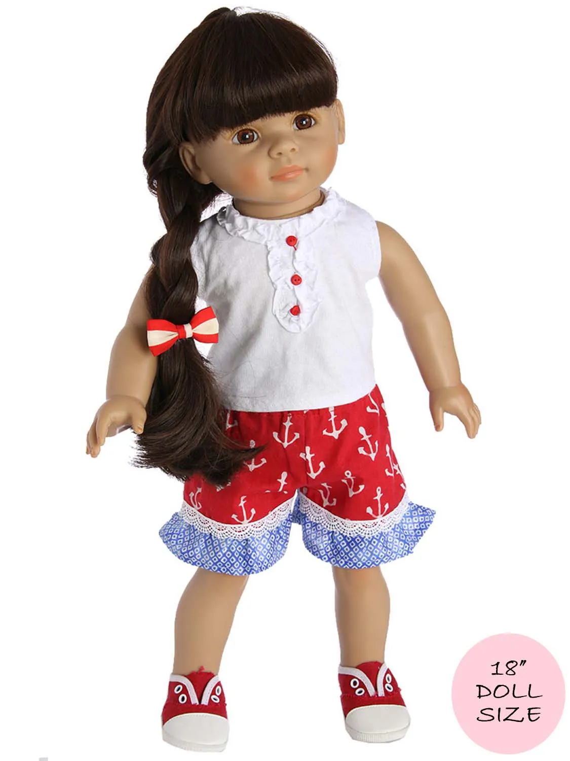 18" doll clothes patterns - KACI PANTS (D1311)