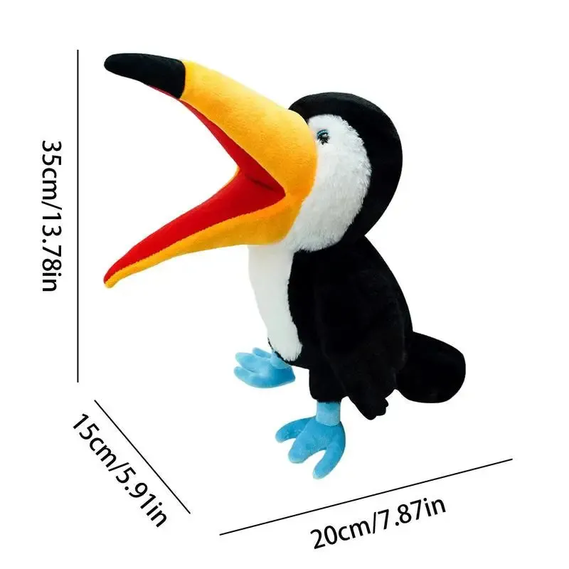 Colorful Animal Hand Puppets for Kids - Parrot, Owl & Flamingo Fun