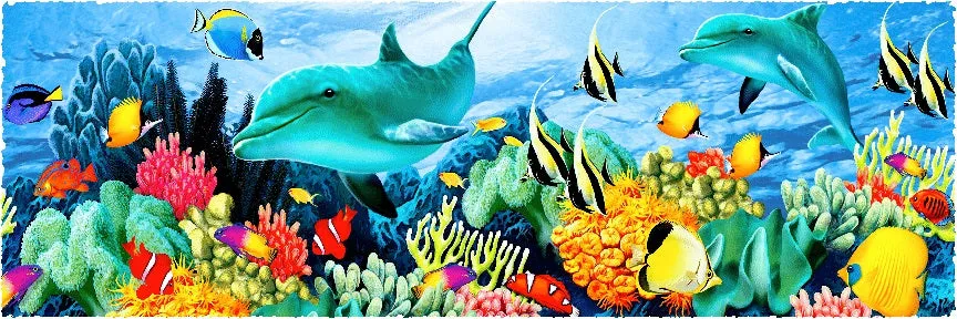 Dolphins At Play (139 Piece Wooden Jigsaw Puzzle)