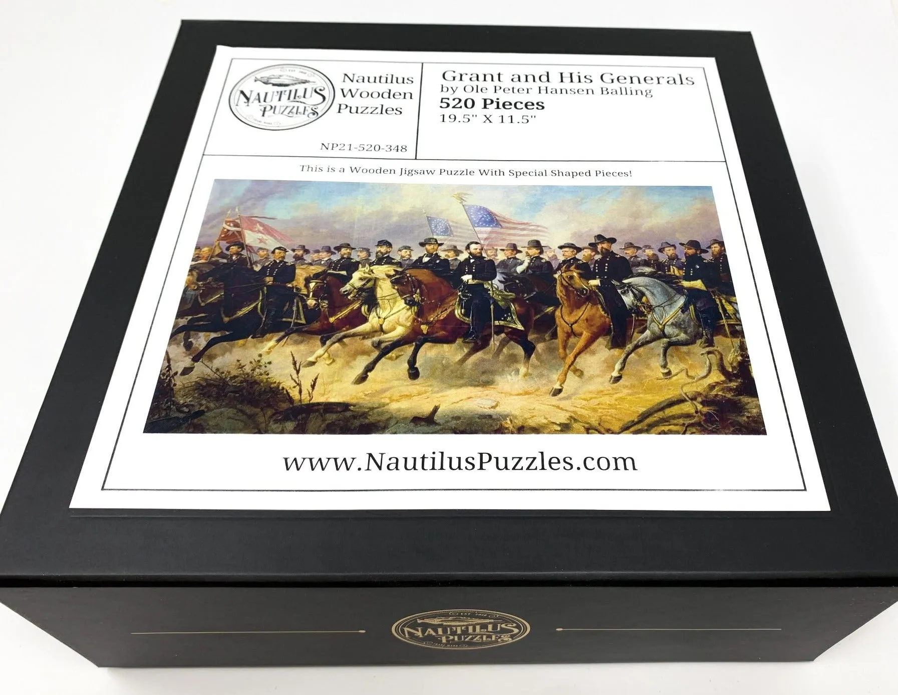 Grant and His Generals (520 Pieces) by Ole Peter Hansen Balling, Wooden Jigsaw Puzzle