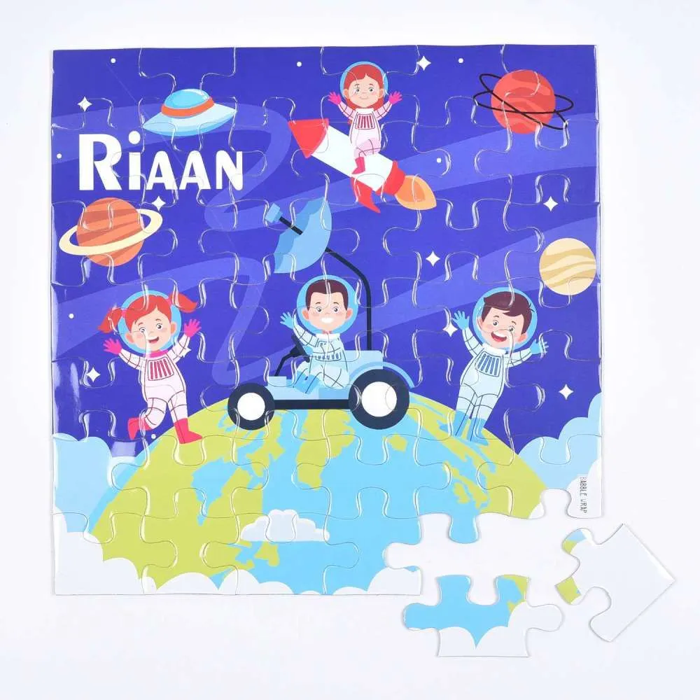 Magnetic Puzzles - Happy Astronauts