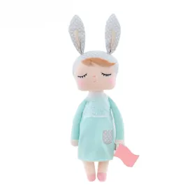 Sleeping Bunny Doll - Turquoise Blue