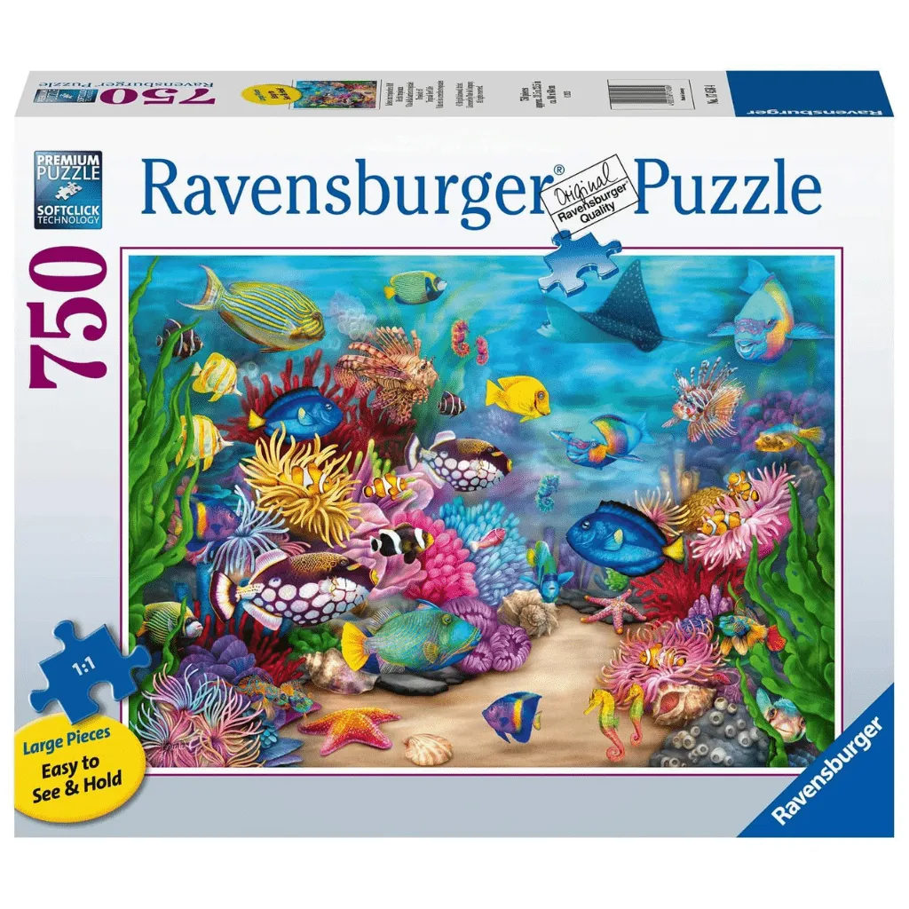 Tropical Reef Life - 750 Large Piece Jigsaw Puzzle