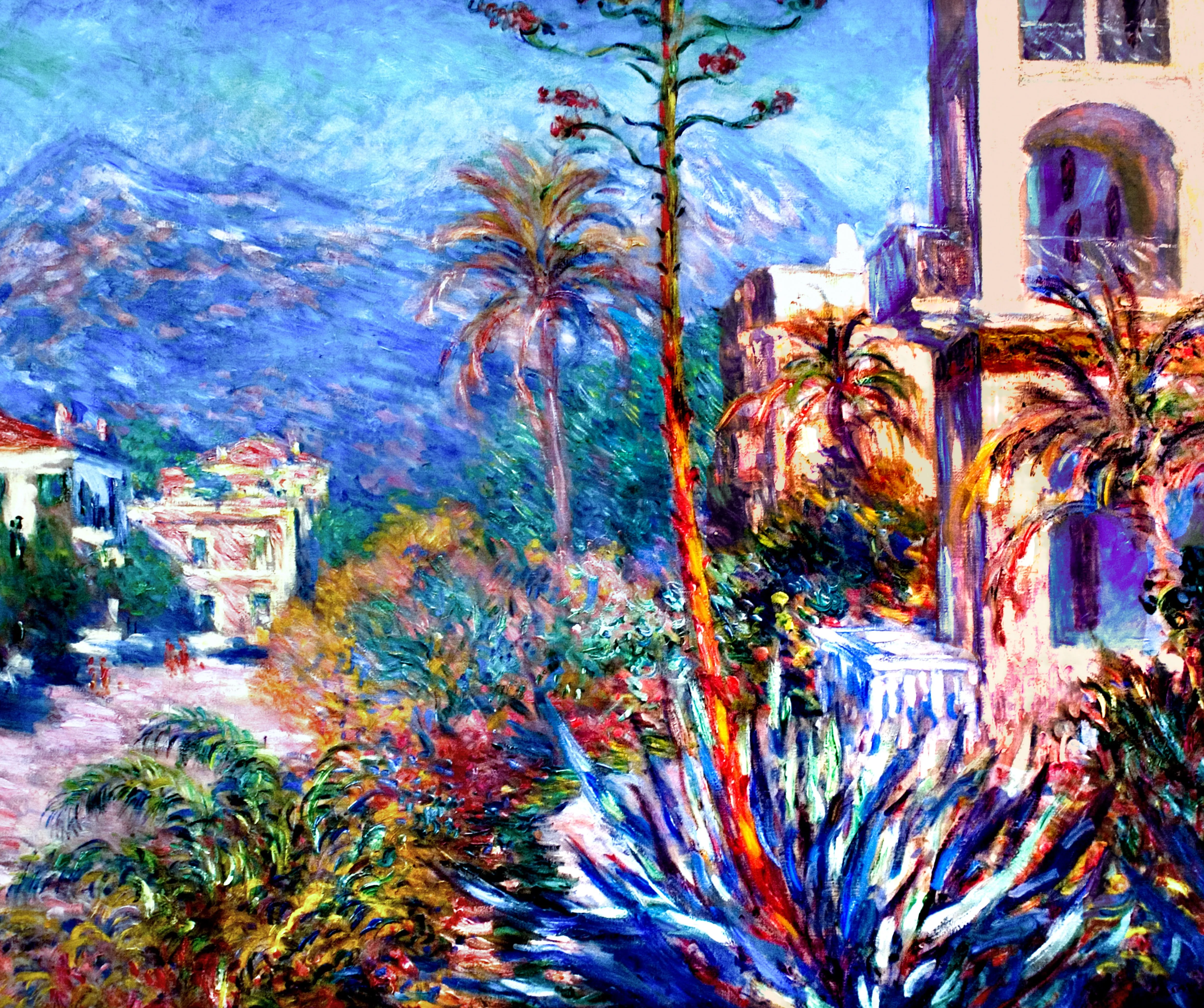 Villas at Bordighera by Claude Monet (464 Piece Wooden Jigsaw Puzzle)